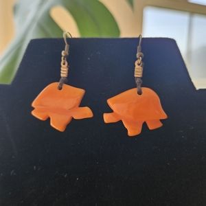 Handmade Turtles Tagua Earrings